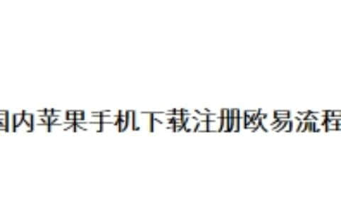 国内使用苹果手机下载注册欧易流程