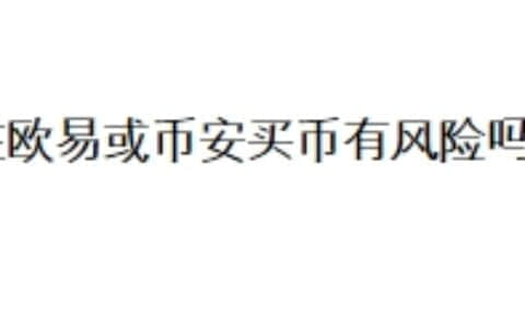 在欧易或币安买币有风险吗？
