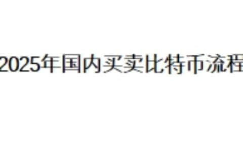 2025年国内买卖比特币流程