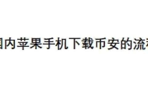 国内苹果手机下载币安的流程