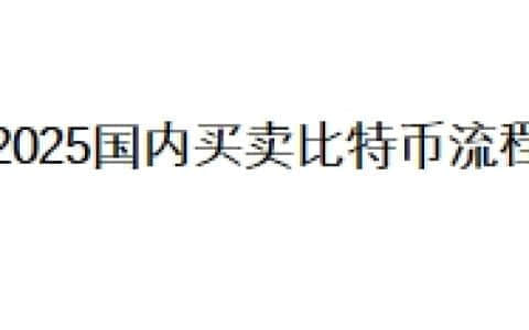 2025国内买卖比特币流程