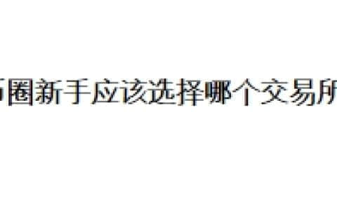币圈新手应该选择哪个交易所？