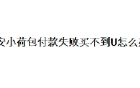 币安小荷包付款失败买不到U怎么办？