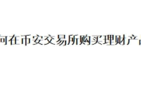 如何在币安交易所购买理财产品？