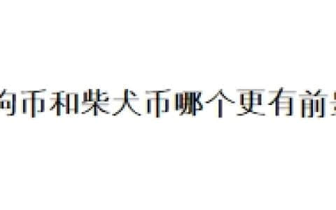 狗狗币和柴犬币哪个更有前景？