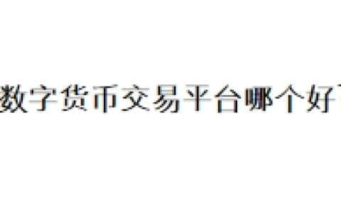 数字货币交易平台哪个好？