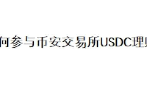 如何参与币安交易所USDC理财？