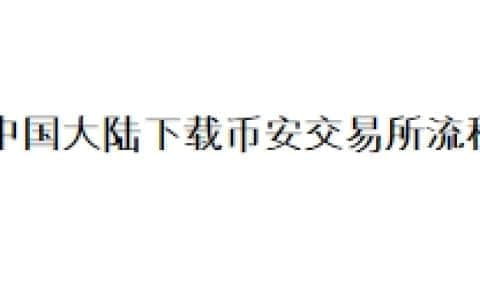 中国大陆下载币安交易所流程
