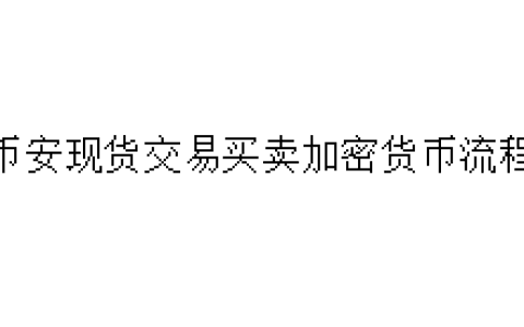 币安现货交易买卖加密货币流程