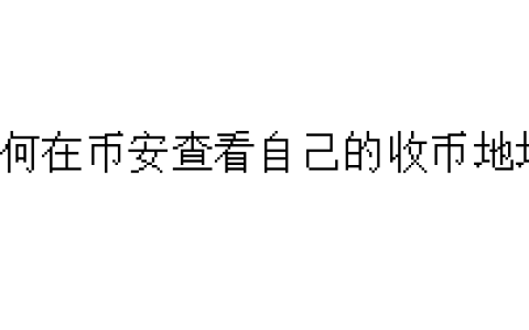 如何在币安查看自己的收币地址？