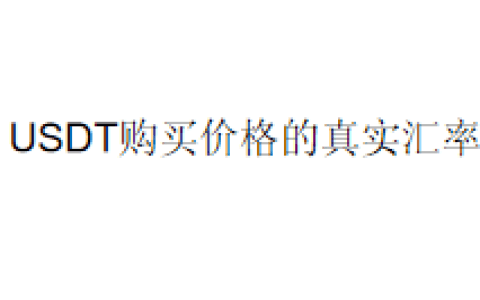 USDT购买价格的真实汇率