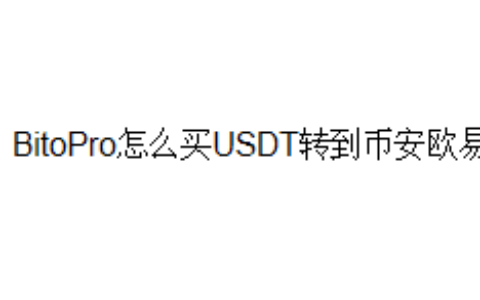 BitoPro怎么买USDT转到币安欧易