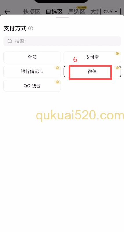 筛选金额和支付方式