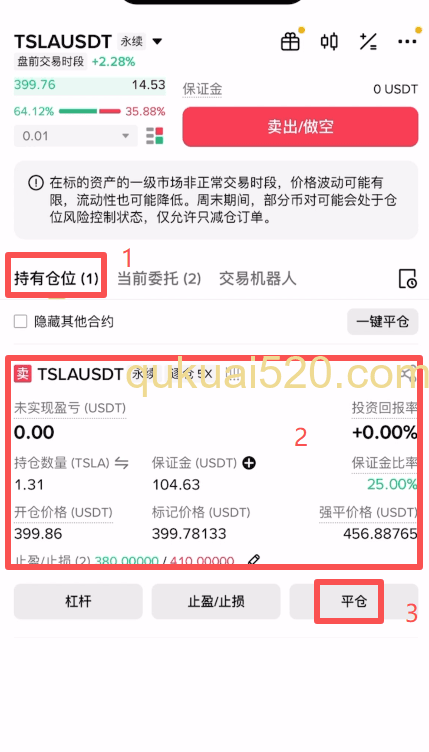 [币安合约持仓界面显示盈亏]
