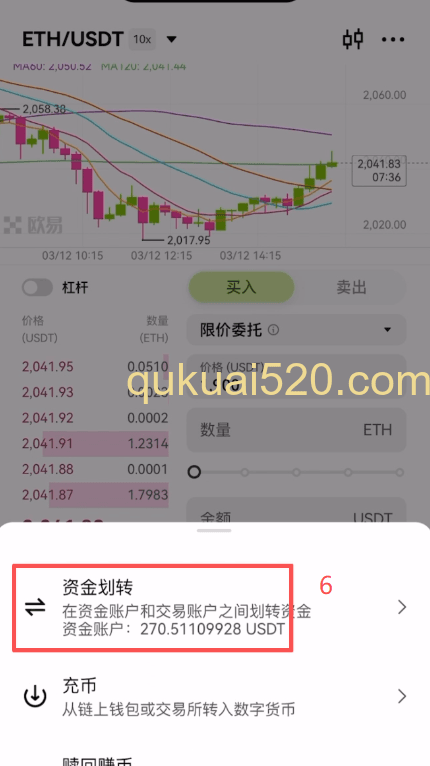 选择购买的币种页面
