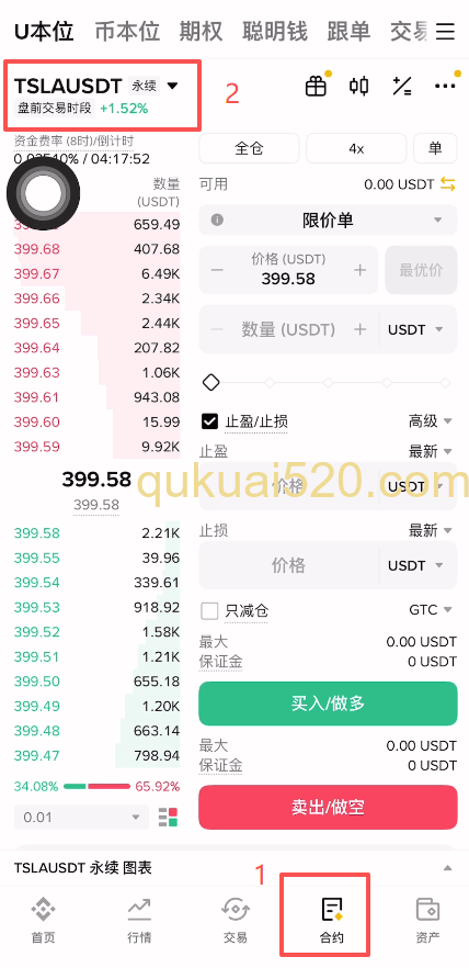 [TradFi美股合约列表]