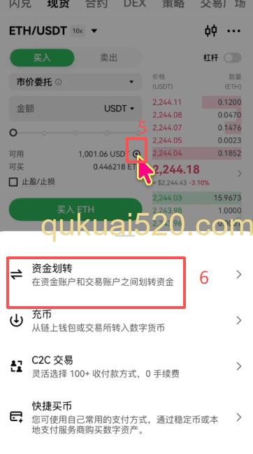 市价买入ETH