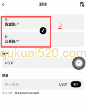 [BTC/USDT现货交易界面]
