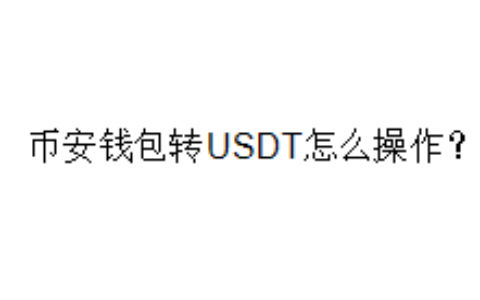 币安钱包转USDT怎么操作？
