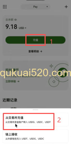 [OKX Pay充值界面]