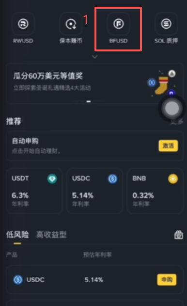 BFUSD产品 页面