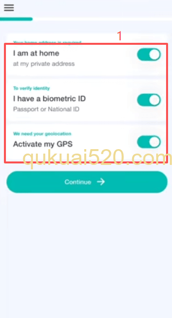 Fiat24身份认证页面