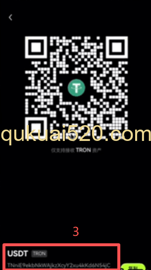 检查USDT波场网络地址页面