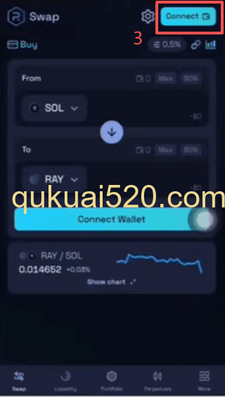 Raydium添加流动性界面