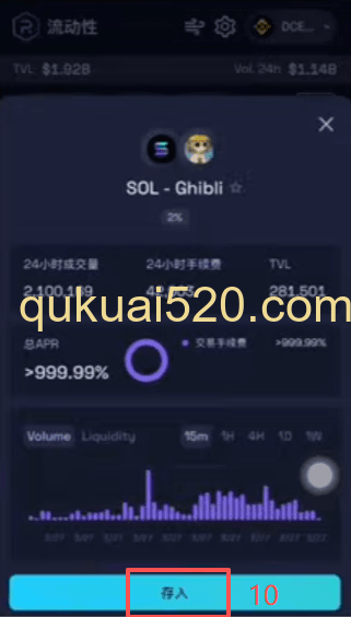Raydium添加流动性界面