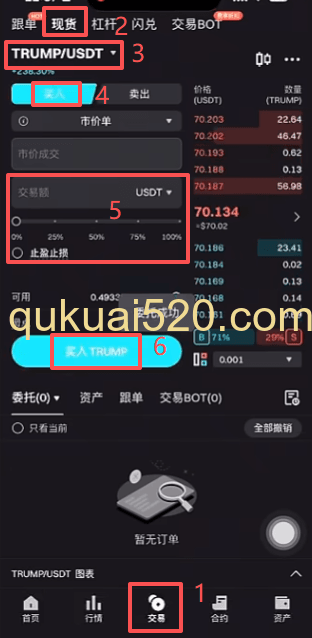现货购买Trump页面