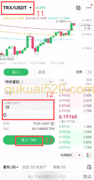 [OKX现货交易界面]