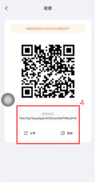 TP钱包收款地址二维码界面