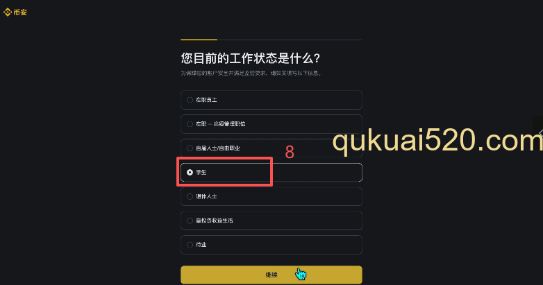 KYC认证信息填写页面