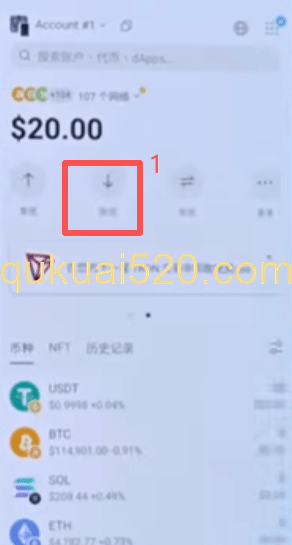 USDC充值 页面