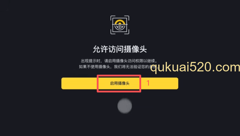 [人脸识别验证界面]