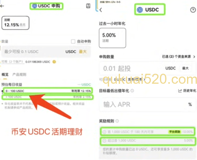 [AAVE存款界面和收益率]