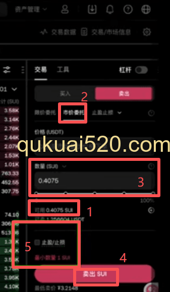 0.4颗SUI代币不能交易现货展示页面