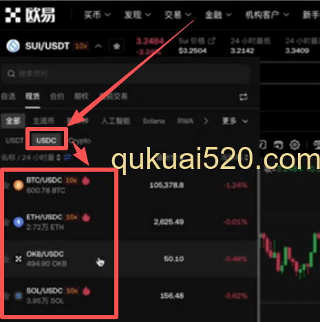 切换USDT页面