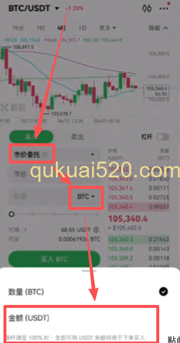切换计价单位页面