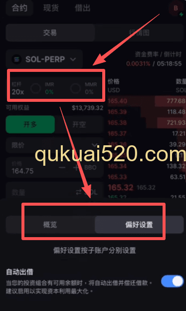 概览和偏好设置页面