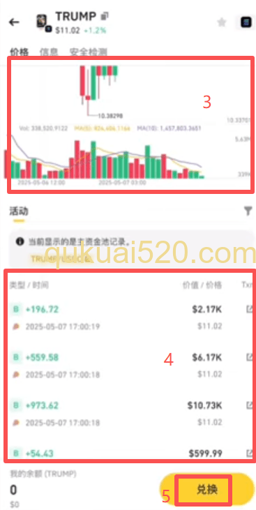 币安钱包交易界面