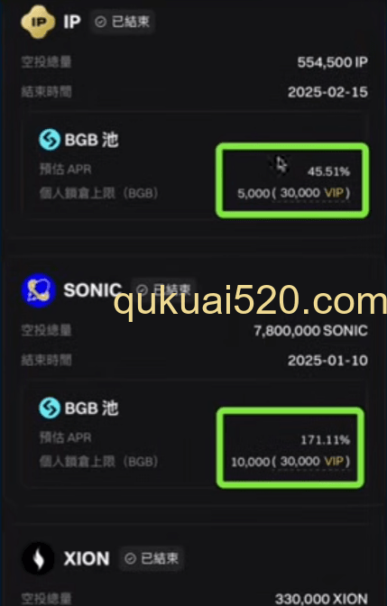 往期项目页面