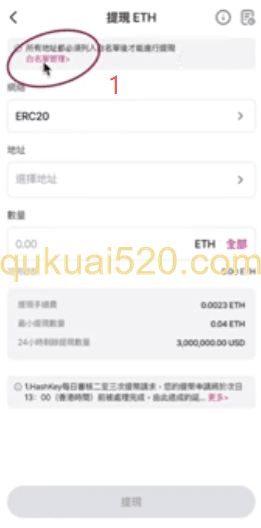 白名单管理页面