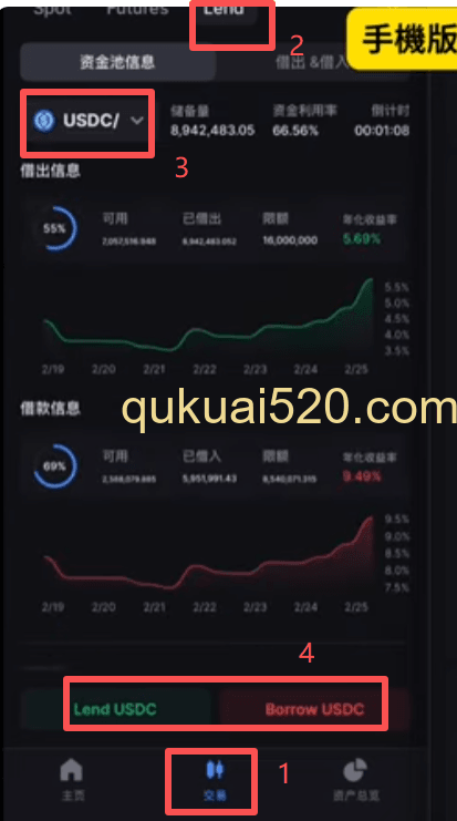 手机借贷操作界面