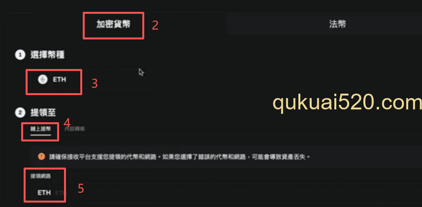 Bitget提币界面