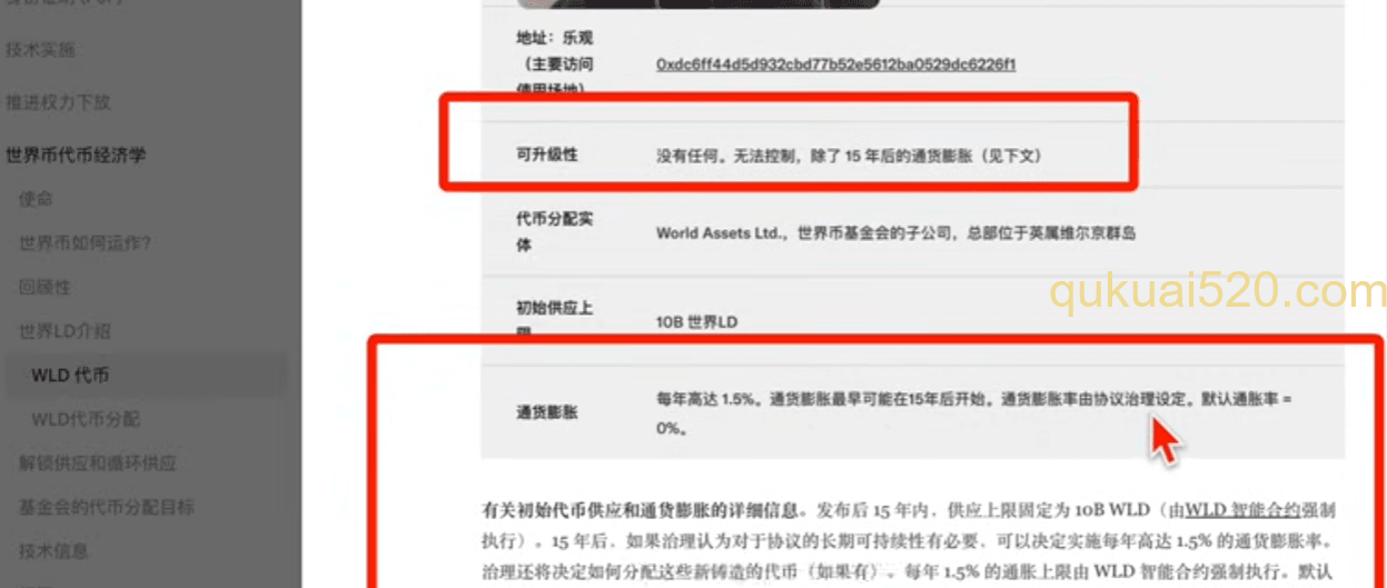代币经济模型页面