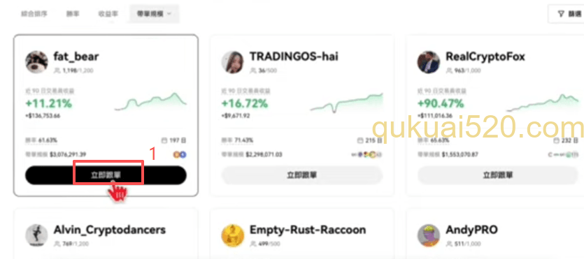 欧易跟单参数设置页面