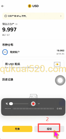 美元资产提现按钮
