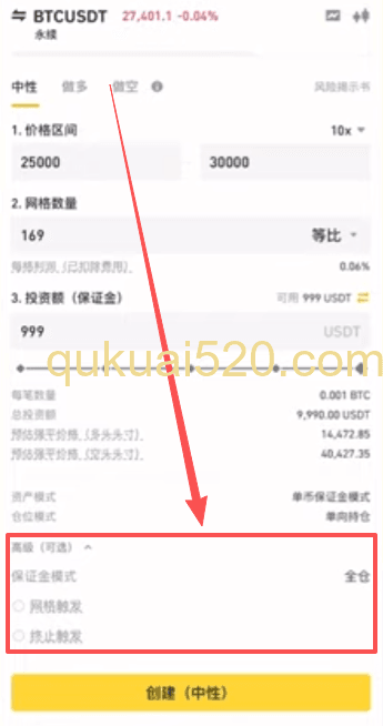 [高级选项设置界面]