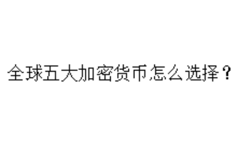 全球五大加密货币怎么选择？